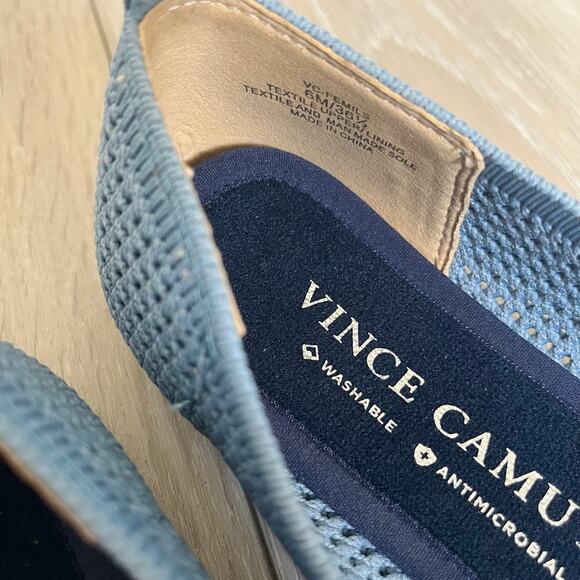 Vince Camuto 'Femils' Women's 6 Knit Washable Ballet Flat Blue Slip On Shoe - Picture 5 of 9